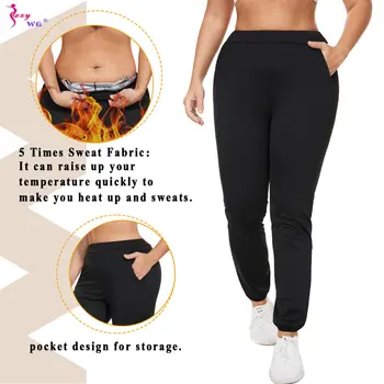 SEXYWG Sauna Takım Elbise Kadınlar için Ter Seti Kilo Kaybı Pantolon zayıflama ceketi Egzersiz Üst Pantolon Vücut Şekillendirici Yağ Yakıcı Spor Salonu Fitness