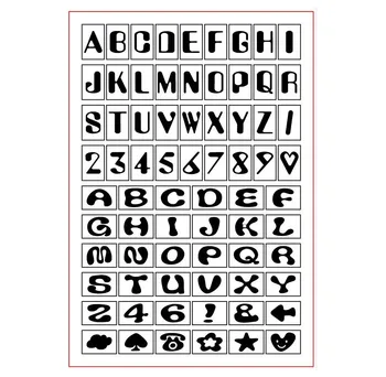 Ingilizce Yazı Tipi Pullar Mini Mektup Alfabe Zanaat Pullar planlayıcısı Günlüğü Scrapbooking Pullar Süsleme