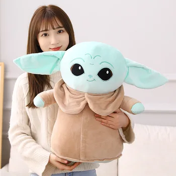 10-48cm Disney Yoda Bebek Peluş Bebek Star Wars Yoda Usta Dolması Peluş Yumuşak Yastık Minder Oyuncaklar Çocuklar İçin Yabancılar Çocuklar Hediye