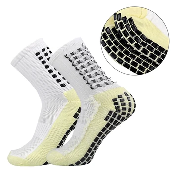 Yeni Çift Taraflı Silikon Anti Kayma Kavrama futbolcu çorapları Nefes Spor futbol çorapları calcetas antideslizantes de futbol