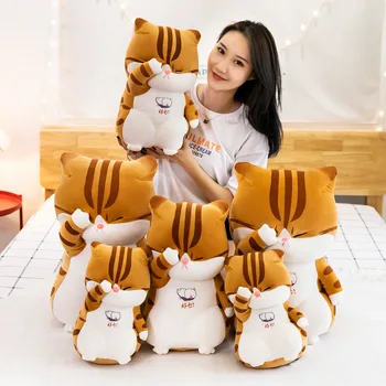 Doldurulmuş Hayvan Sıkıntılı Kedi peluş oyuncak Anime Kawaii Peluş Bebek Yumuşak Yastık, peluş oyuncak Erkek Kız Doğum Günü noel hediyesi